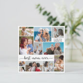 11フォトコラージュお最高の母さんグリーティングカード (スタンド正面)