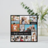 11フォトコラージュお最高の母さんグリーティングカード (スタンド正面)