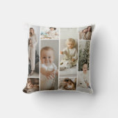 11フォトコラージュのテンプレート パーソナライズされた クッション (正面)