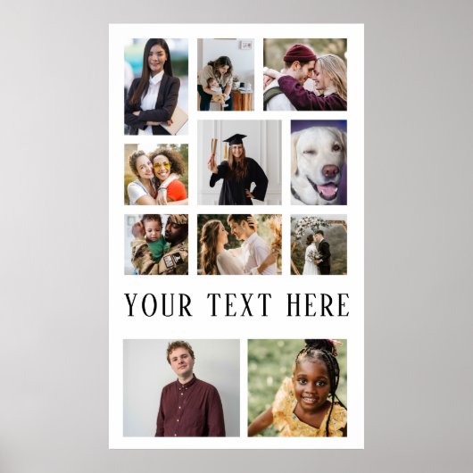 11フォトコラージュのポスター ポスター (正面)