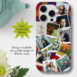 11フォトコラージュパーソナライズされたスリム iPhone 15 PROケース
