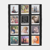 11フォトコラージュパーソナライズされた フリースブランケット (正面)