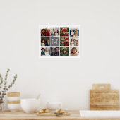 11フォトコラージュ工業用ボックスモノグラム ポスター (キッチン)