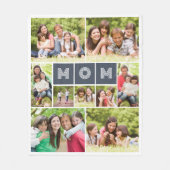 11フォトコラージュ母の日 フリースブランケット (正面)