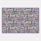 11フォトコラージュ – インスタントモンタージュカラフル縁ど ラッピングペーパーシート (正面3)