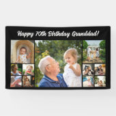 11フォトコラージュhappy birthday banner family pics 横断幕 (横)