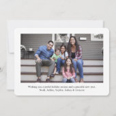 11フォトスクリプトメリークリスマスレビューの年 シーズンカード (裏面)