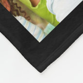 11フォトパーソナライズされたコラージュカスタムカラー フリースブランケット (角)