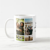 11フォトパーソナライズされたコラージュカスタム引用文 コーヒーマグカップ (左)