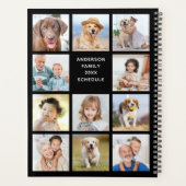 11フォトモダンコラージュシンプルDIYカスタムカレンダー プランナー手帳 (裏面)