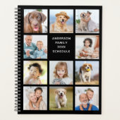 11フォトモダンコラージュシンプルDIYカスタムカレンダー プランナー手帳 (正面)