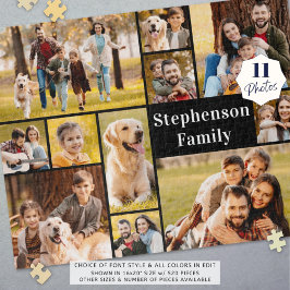 11フォトユニークコラージュシンプルパーソナライズされた ジグソーパズル