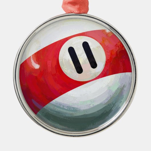 11ボール メタルオーナメント (正面)