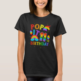 11ポップ・アートの誕生日11年のGirのためのパーティーのポップ Tシャツ