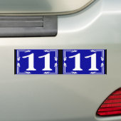 11マグワイアハウスナンバ バンパーステッカー (車上)
