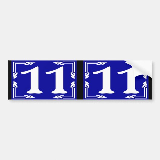 11マグワイアハウスナンバ バンパーステッカー (正面)
