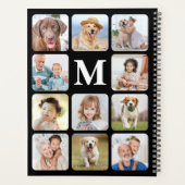 11モダンパーソナライズされたフォトコラージュエメラルドグリーン プランナー手帳 (裏面)