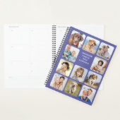 11モダンパーソナライズされた枚のコラージュのペリウィンクル プランナー手帳 (ディスプレー)