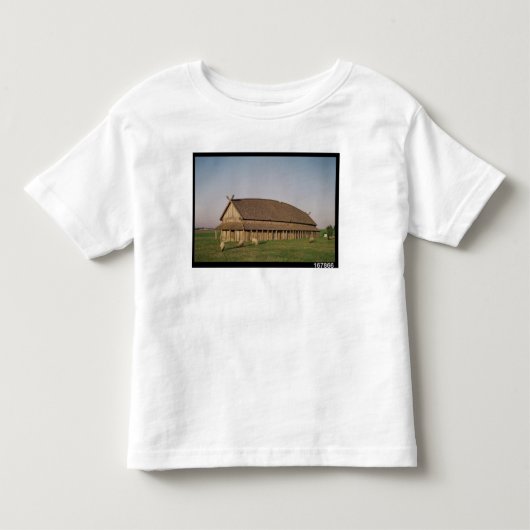 11世紀なバイキングの家の復元 トドラーTシャツ (正面)