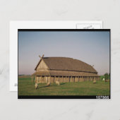 11世紀のバイキング家の再建 ポストカード (正面/裏面)