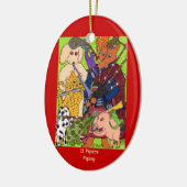 11人のパイパーの配管 セラミックオーナメント (左)