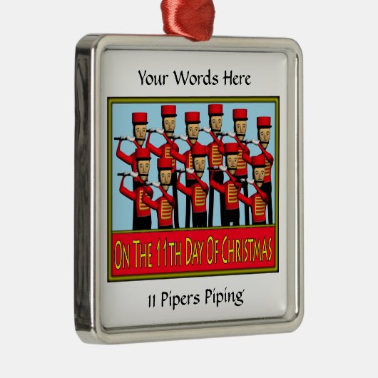 11人のパイパーの配管 メタルオーナメント (右)