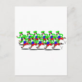 11人の領主が跳び上がる ポストカード (正面)