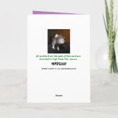 11今日(カスタマイズ可能)ハスキー誕生日カード カード (裏面)