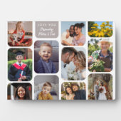 11個の写真をモダンシックエレガントラブ フォトプラーク (正面)