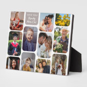 11個の写真をモダンシックエレガントラブ フォトプラーク (側面)