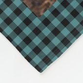 11写真パーソナライズされたコラージチェックパターンフリース フリースブランケット (角)