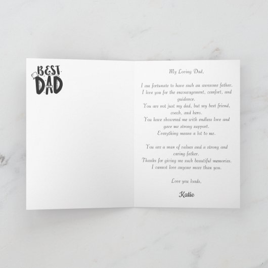 11写真パーソナライズされたコラージュ父の日用カード カード (内部)