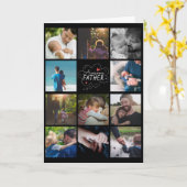 11写真パーソナライズされたコラージュ父の日用カード カード (黄色い花)