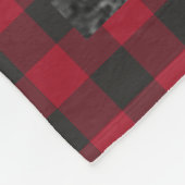 11写真パーソナライズされたコラージュTHANK FUL Red Plaid フリースブランケット (角)