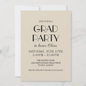 11写真モダンコラージュ卒業発表 招待状 (裏面)