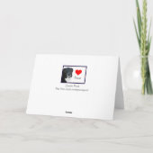 11匹の子犬は続けて"チーズ" -挨拶状を言います カード (裏面)