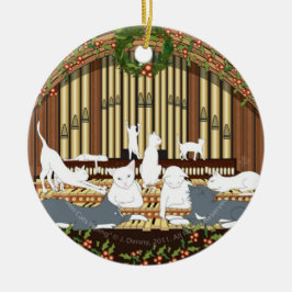 11匹の猫の配管… クリスマスツリー セラミックオーナメント