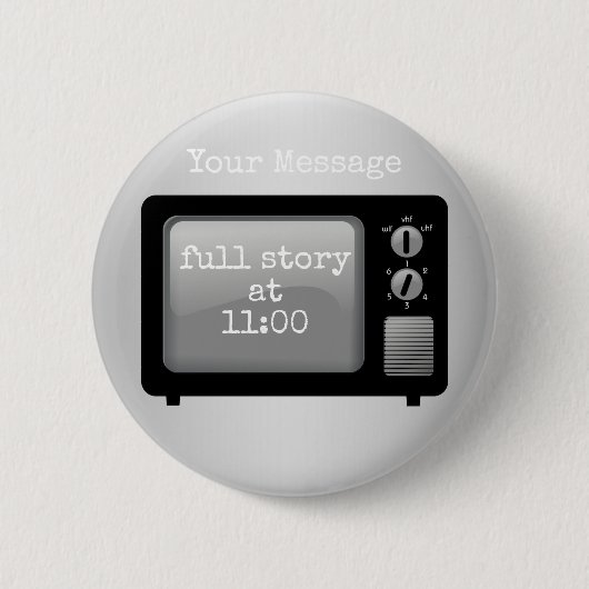 11台のTVのノベルティの詳しい話 缶バッジ (正面)