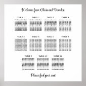 11台スタイリッシュ表結婚座図ポスター ポスター (正面)