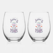 11周年のシャンパ結婚ン応援 ステムなしワイングラス (正面)