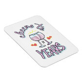 11周年のシャンパ結婚ン応援 マグネット (右側)