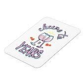 11周年のシャンパ結婚ン応援 マグネット (左側)