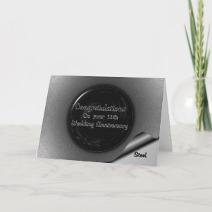 11周年目の結婚記念日 カード