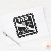 11周年結婚の手を持って スクエアシール (封筒)