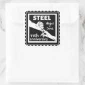 11周年結婚の手を持って スクエアシール (バッグ)