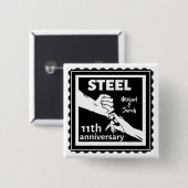 11周年結婚の手を持って 缶バッジ (正面&裏面)