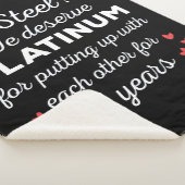 11周年結婚I – スチールカップルおもしろいズ シェルパブランケット (3/4)