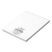 11周年結婚I – スチールカップルおもしろいズ ノートパッド (回転)