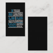 11周年計算誕生日 名刺 (正面/裏面)