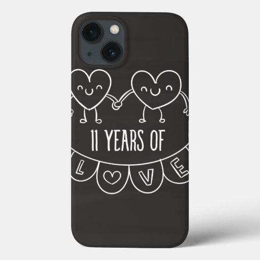 11周年記念ギフトチョークハート Case-Mate iPhoneケース (裏面)